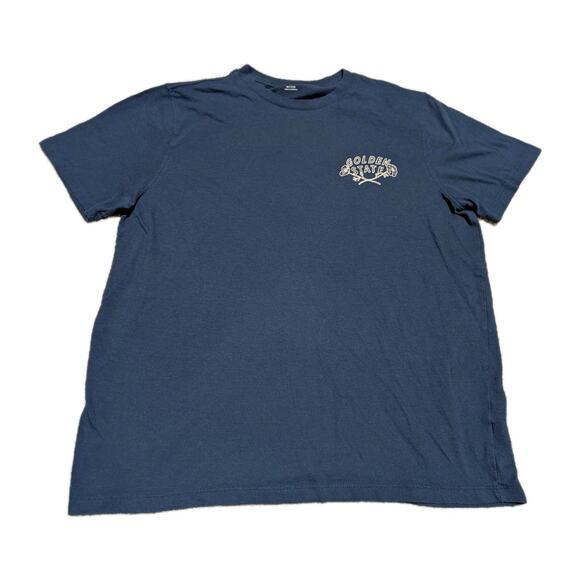 Old Navy Shirt Mens Medium M Short Sleeve California The Golden State Blue * - Picture 1 of 6